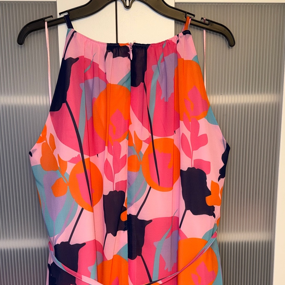 Sam Edelman Pink Orange Multicolor Floral Dress
